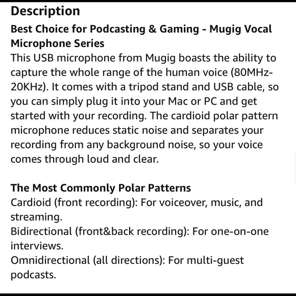 NEW Mugig USB Microphone - Picture 5 of 6